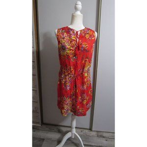 Beach Lunch Lounge Small Floral Colorful Tasseled Dress